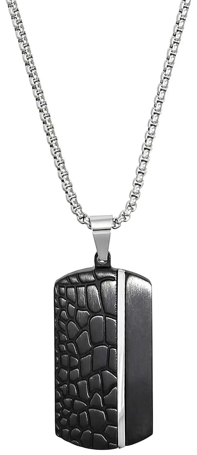 Collier pour homme - Black Plate