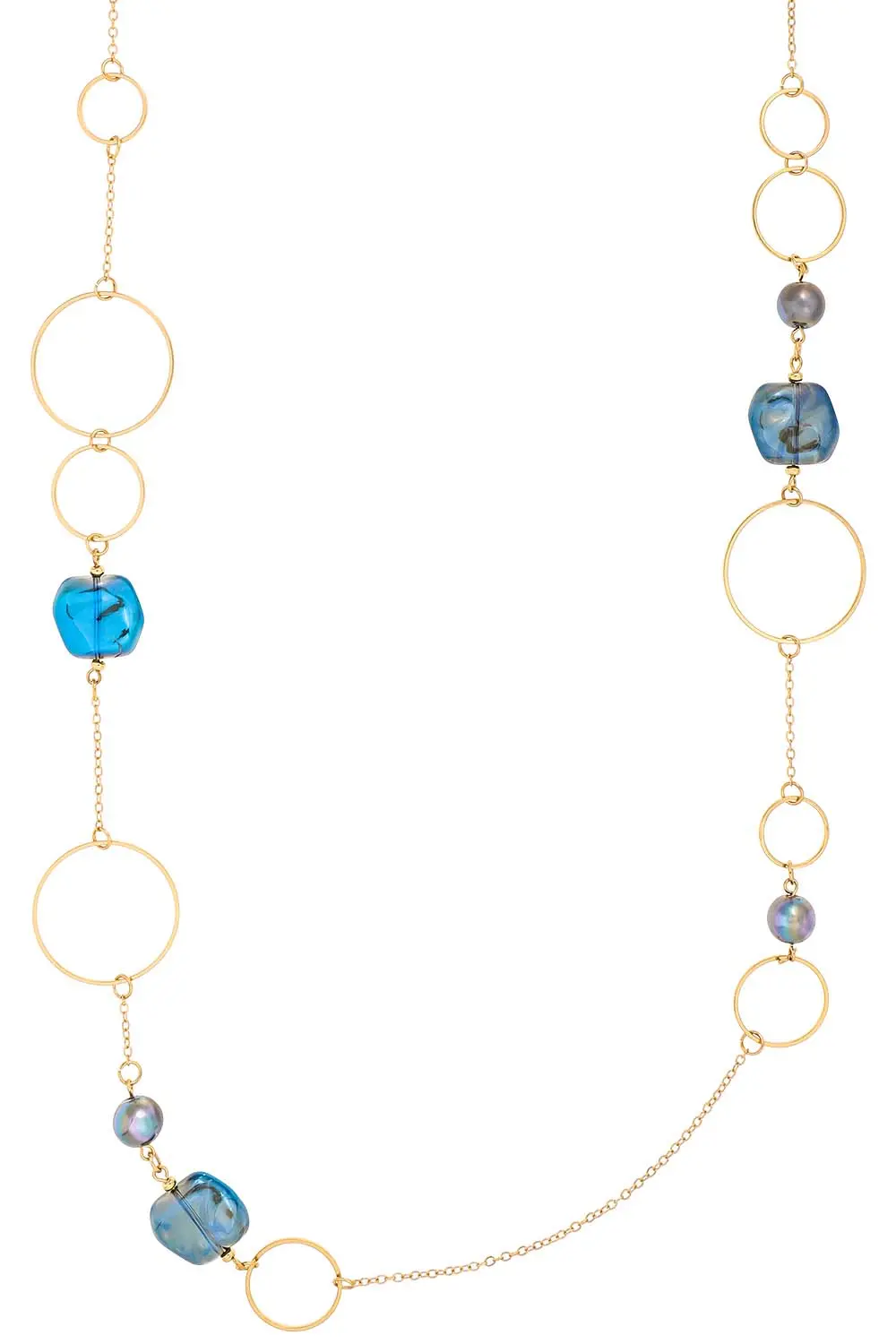 Collier - Asymmetrical Blue