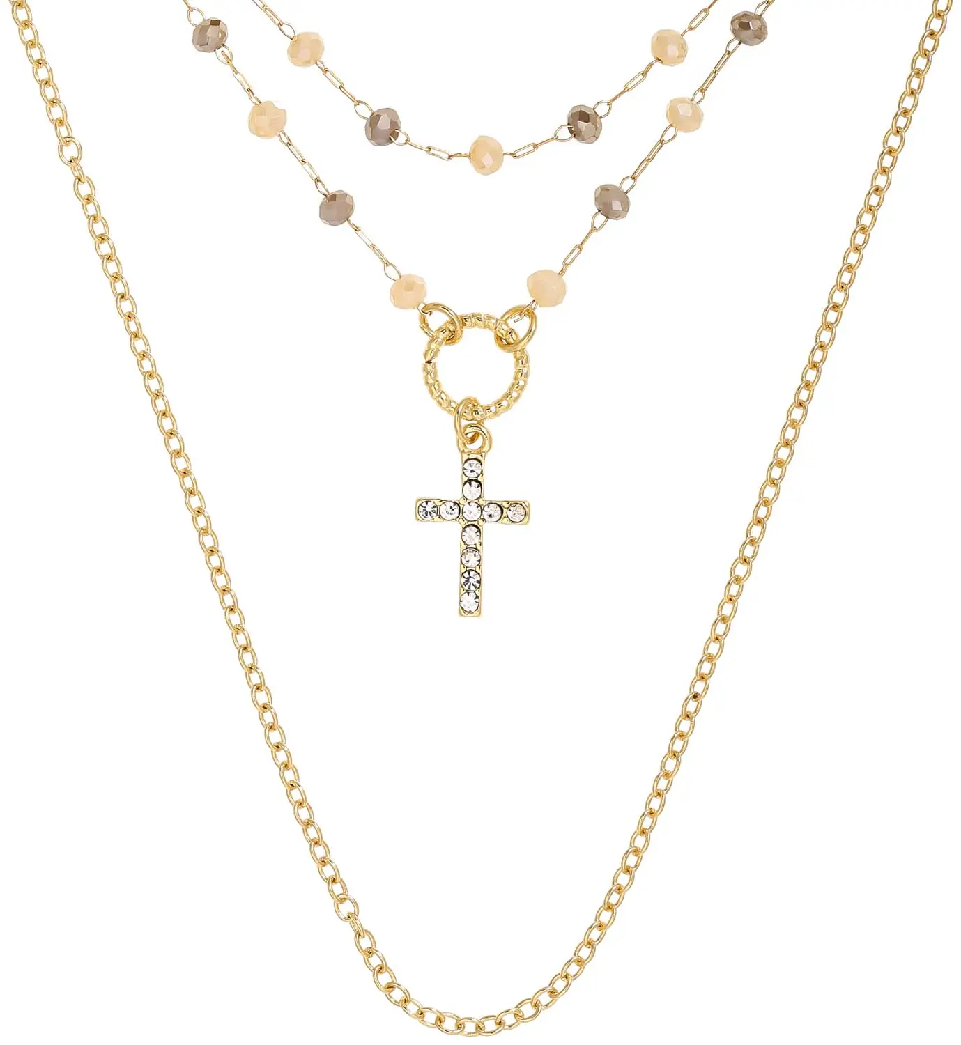 Collier multirangs - Gleaming Cross