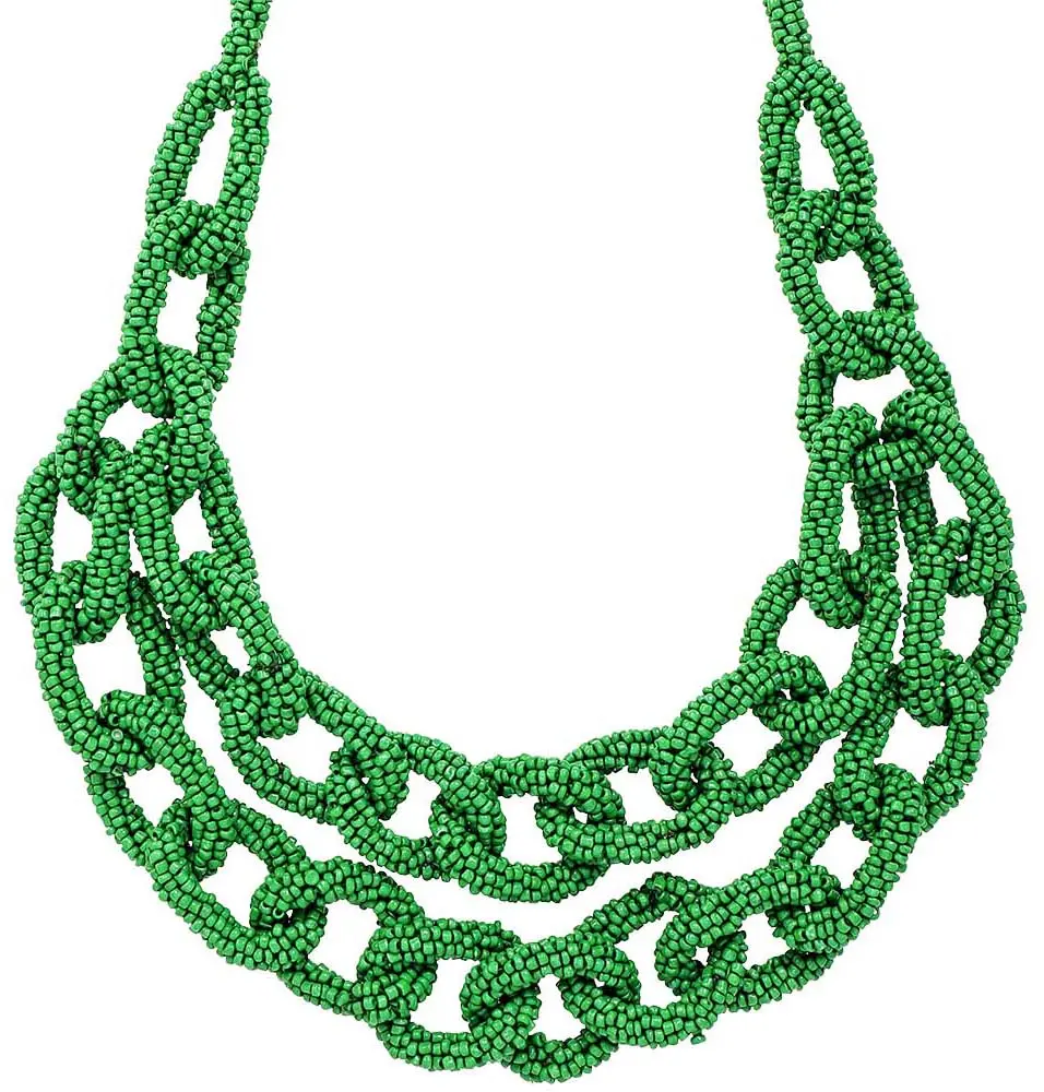 Collier multirangs - Magical Green