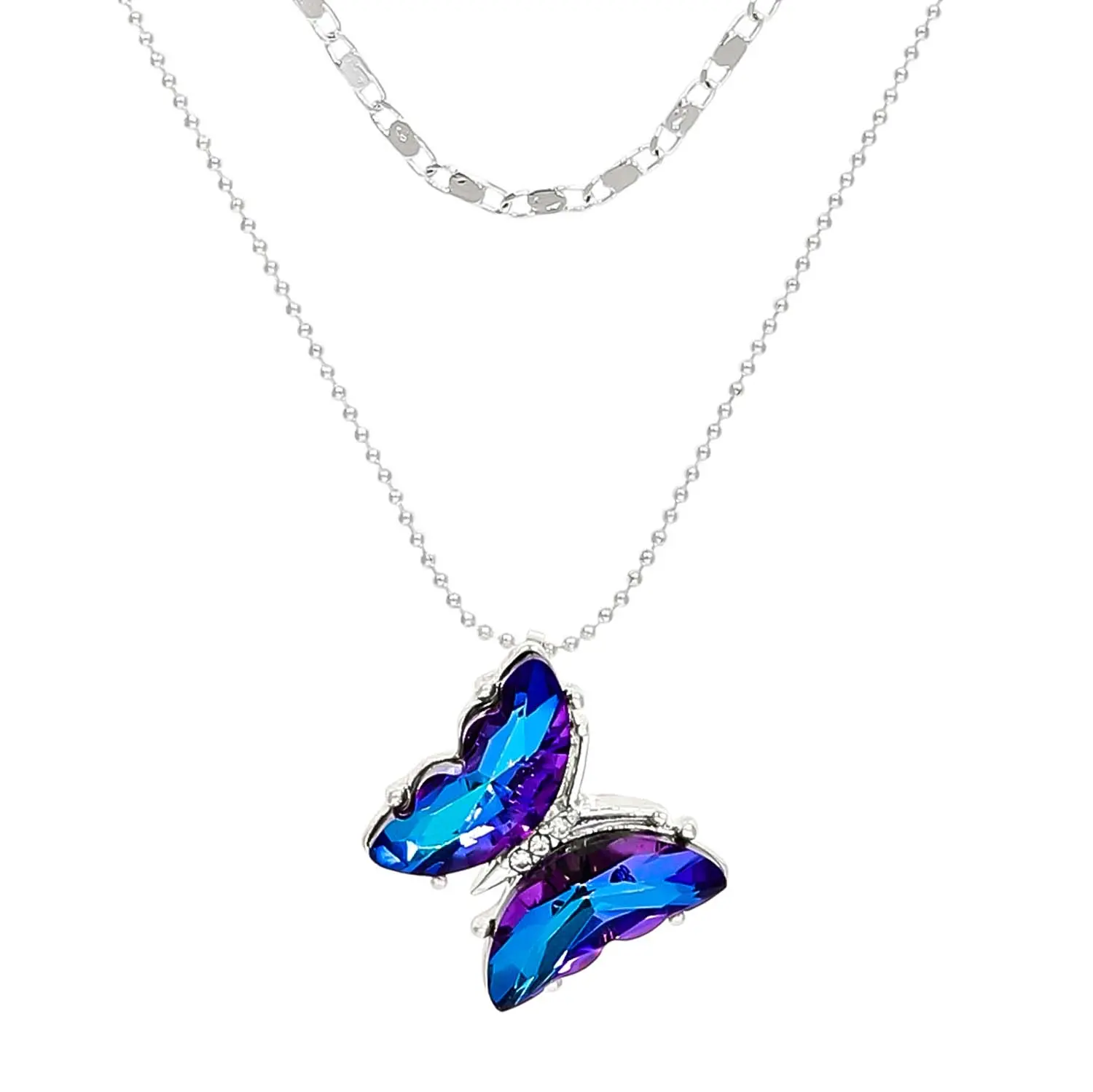 Collier multirangs - Azure Serenity