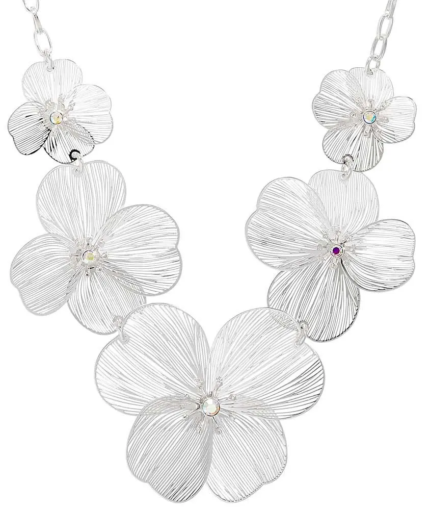 Collier - Silver Petal