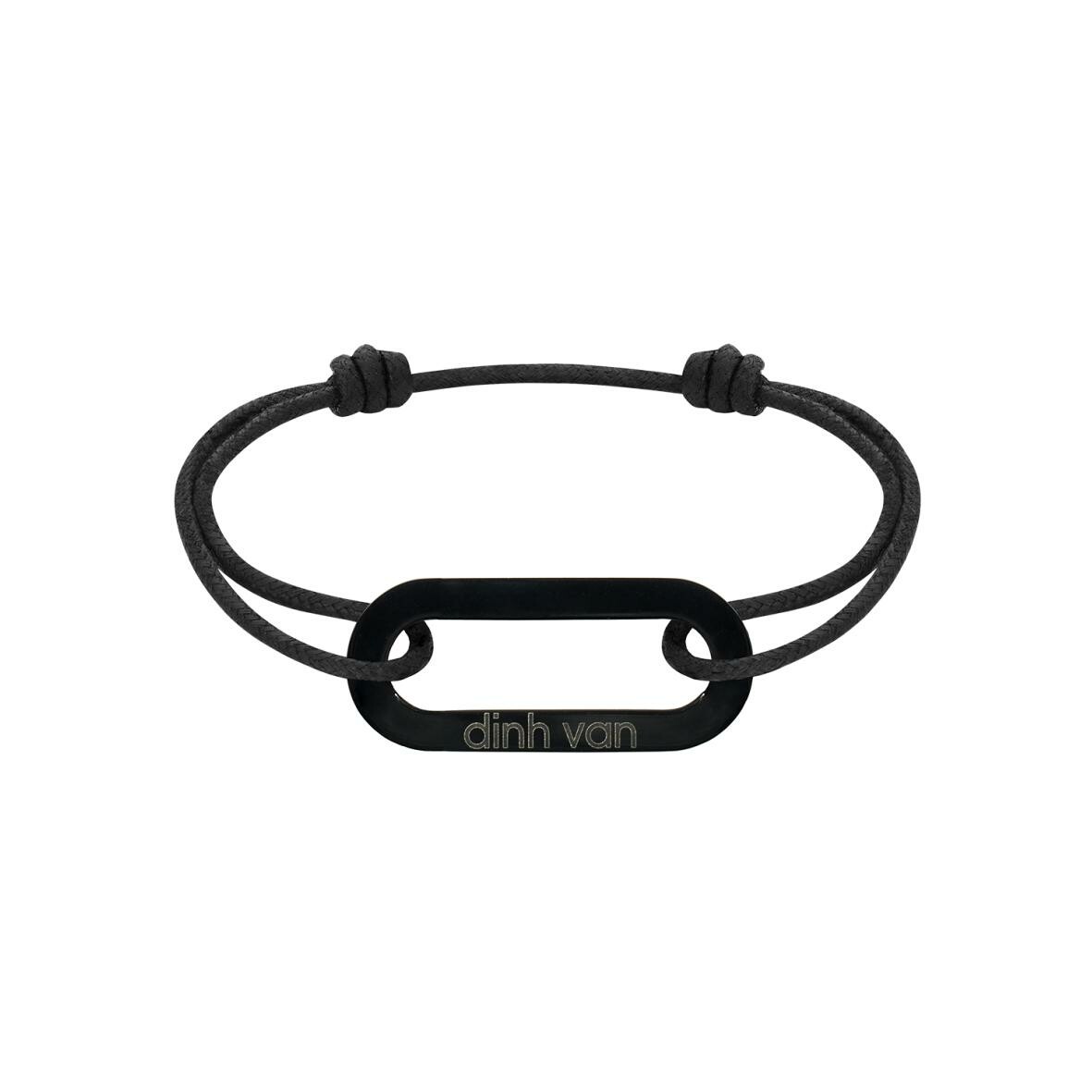 Achat Bracelet sur cordon dinh van Maillon XL en titane noir