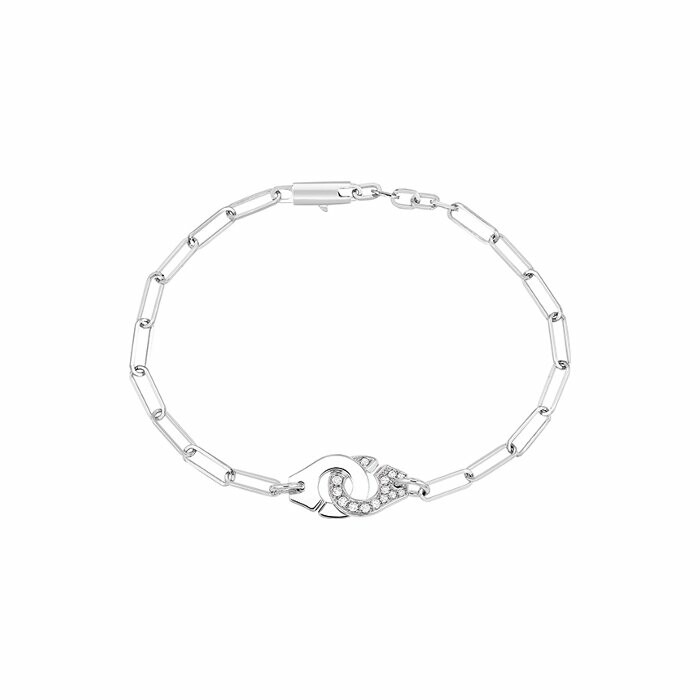 Achat Bracelet Menottes dinh van en or blanc et diamants R10