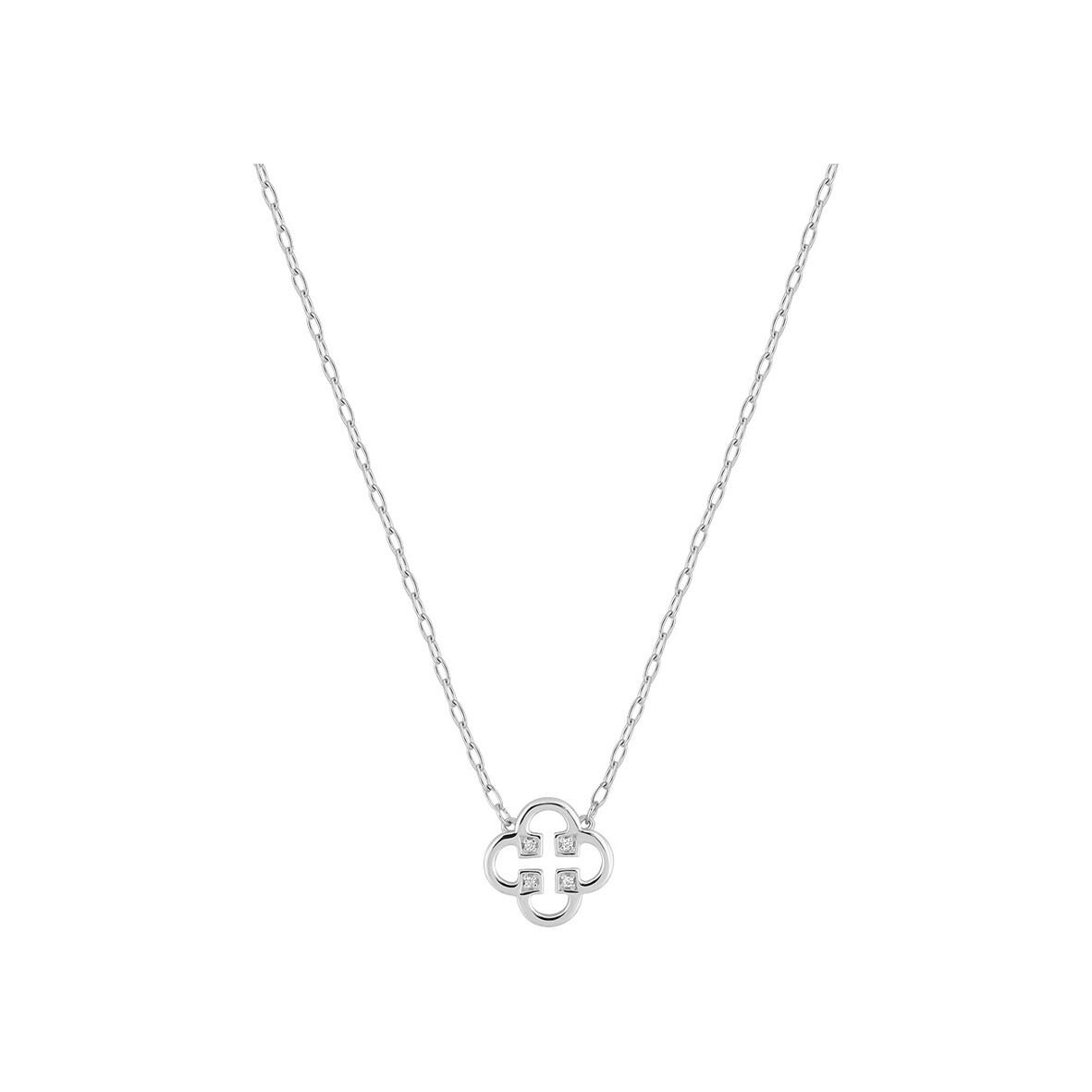 Achat Collier en or blanc et diamant 0.01ct