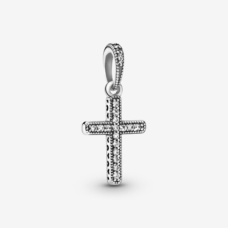 Symboles - Croix Scintillante - Argent - Pendentif - Pandora