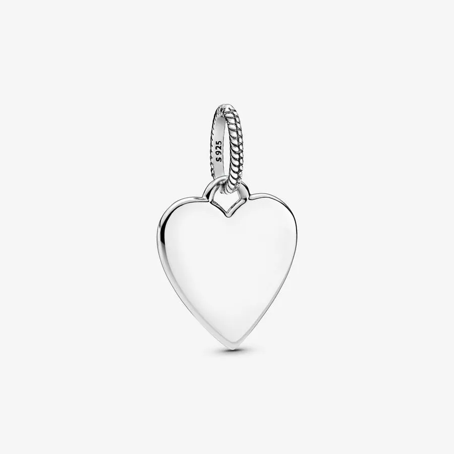 Plaque Coeur Gravable - Argent - Charms - Pandora
