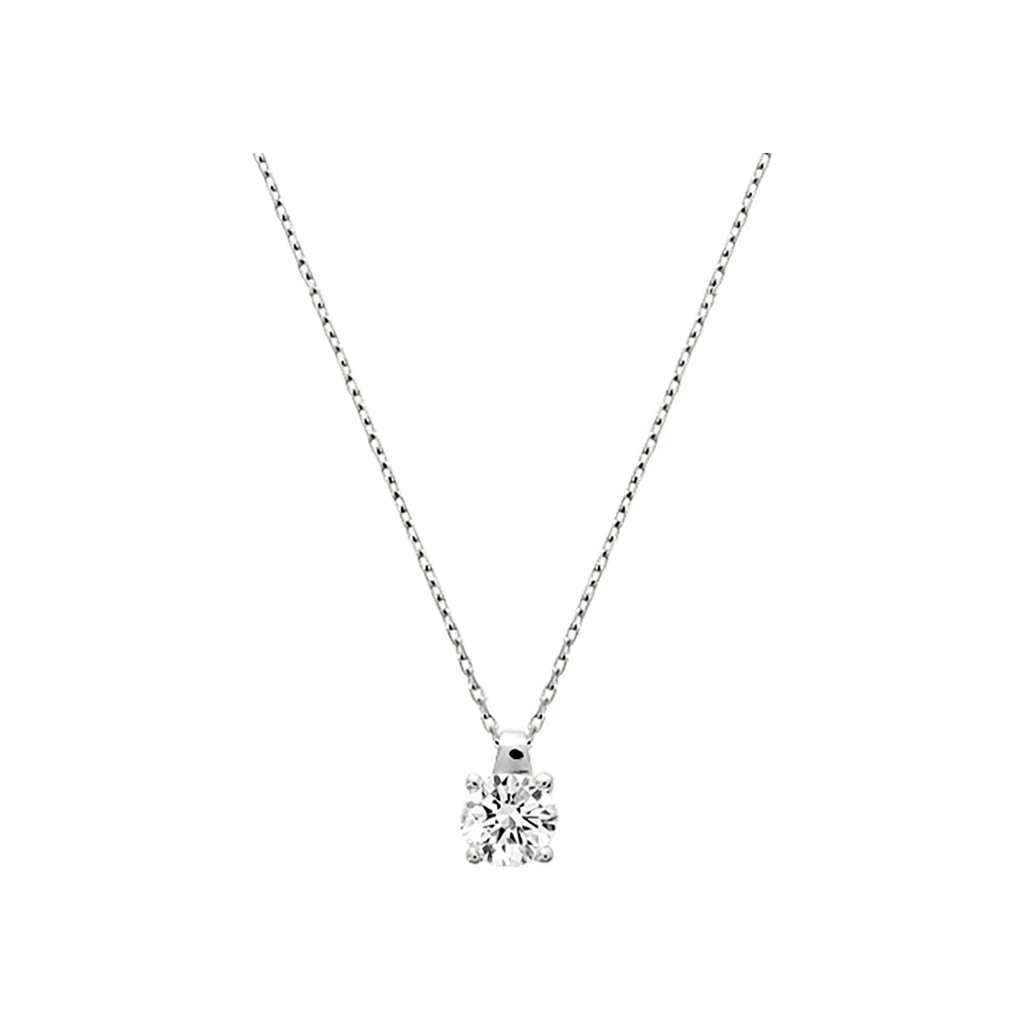 Achat Pendentif en or blanc et oxyde de zirconium, taille 42cm