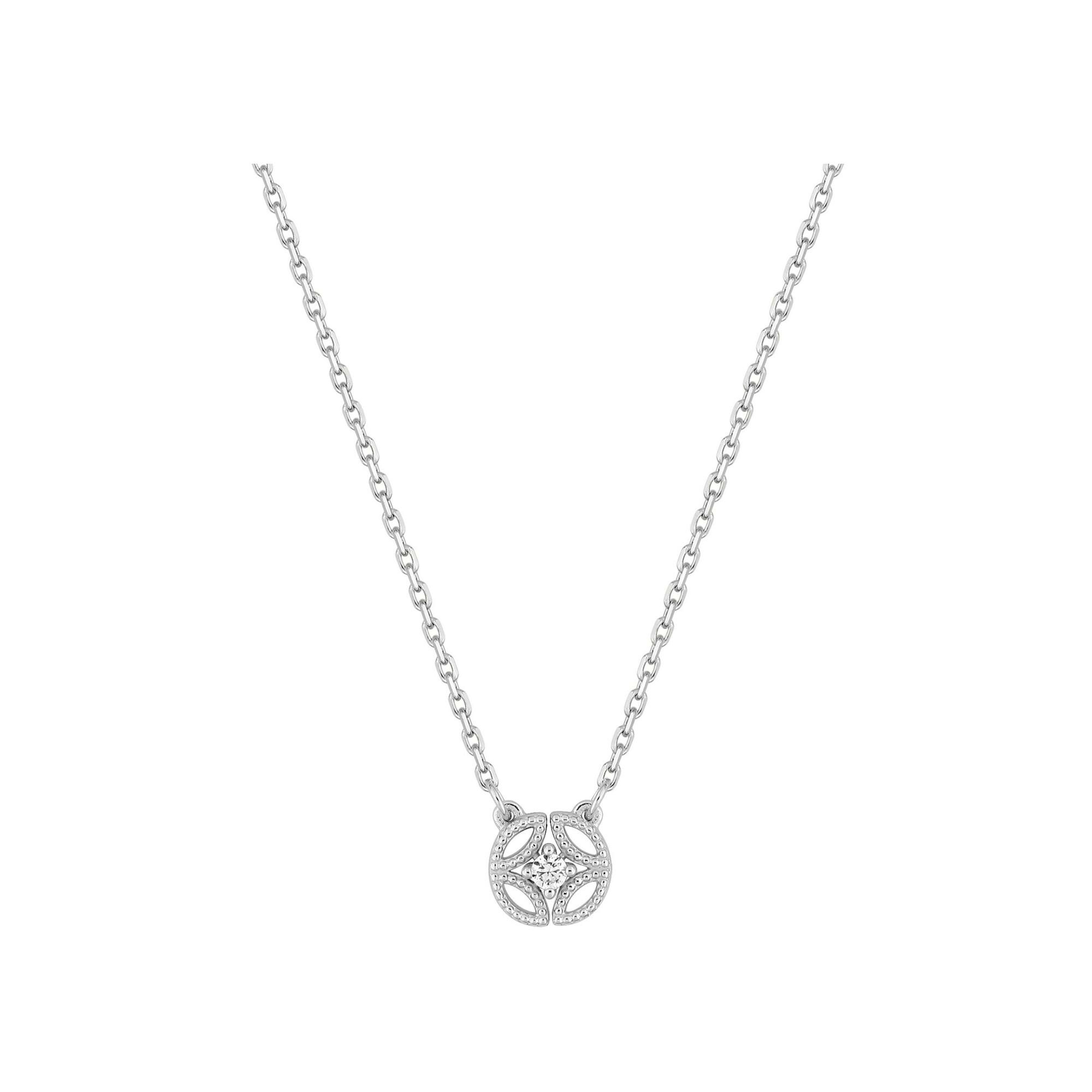 Achat Collier en or blanc et diamant 0.02ct