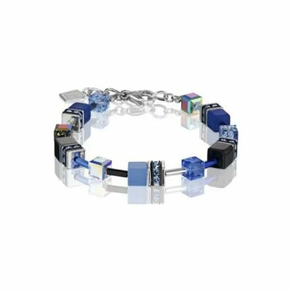 Achat Bracelet Coeur de Lion en hématite, oeil de tigre synthétique, cristaux, verre, polaris, rondelles de strass et acier