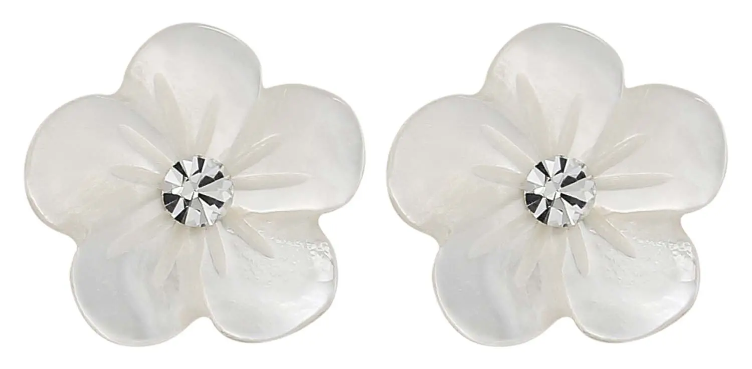 Clous d'oreilles - Shell Flower