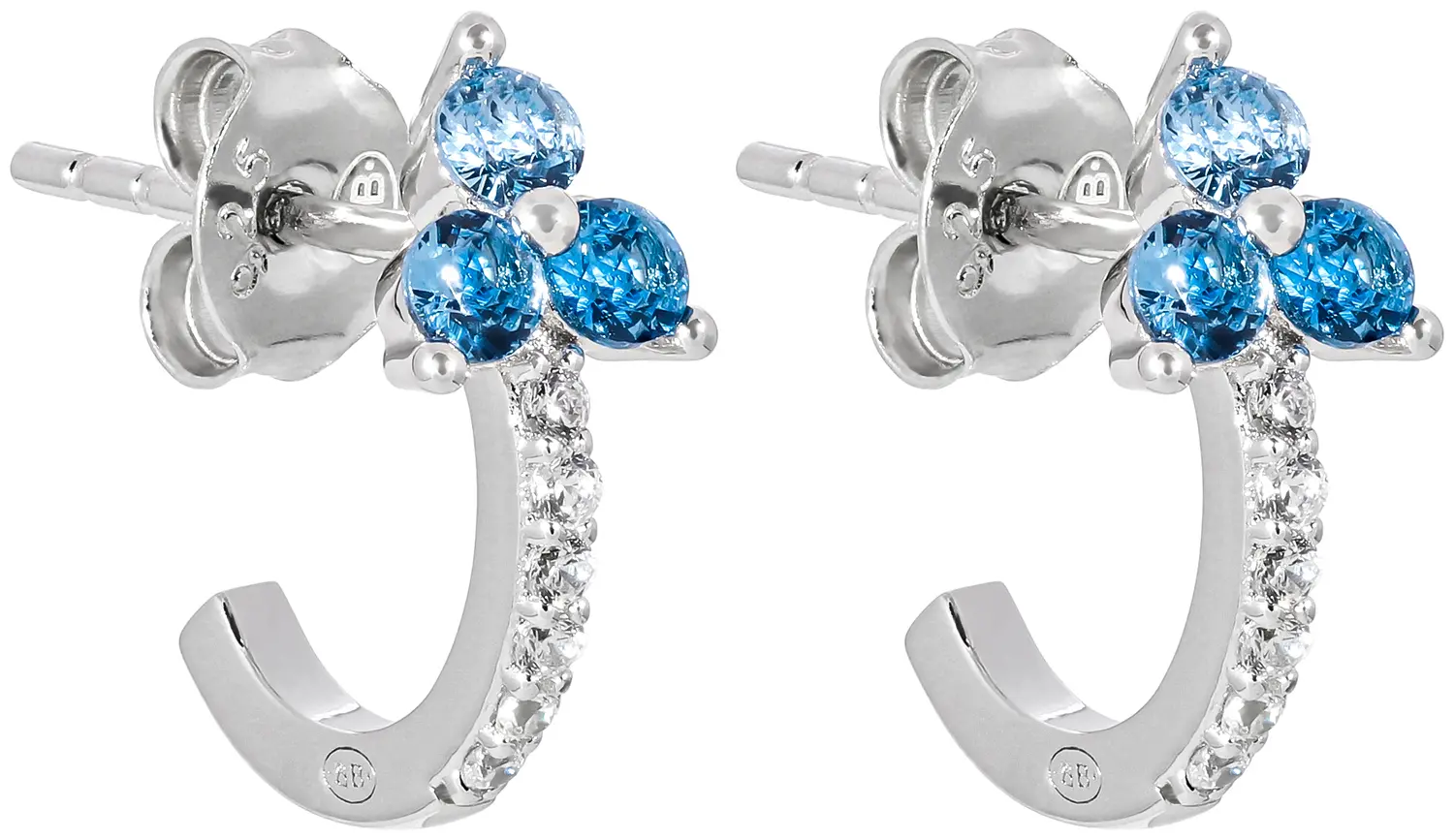 Créoles - Blue Triangles