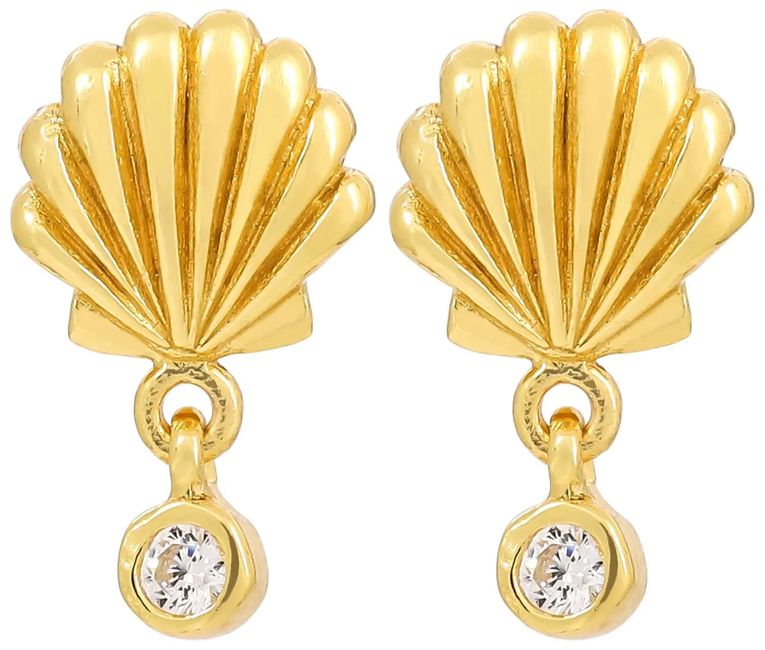 Boucles d'oreilles - Golden Shells