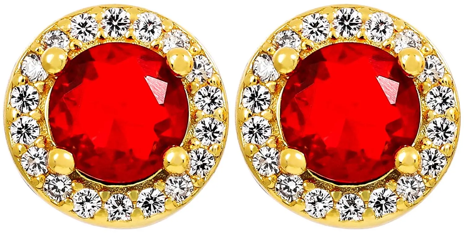 Clous d'oreilles - Red Shine