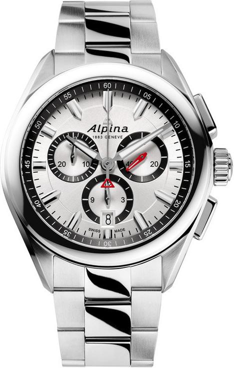 Alpina Geneve Alpiner Quartz Chronograph AL-373SB4E6B Montre-Bracelet pour hommes