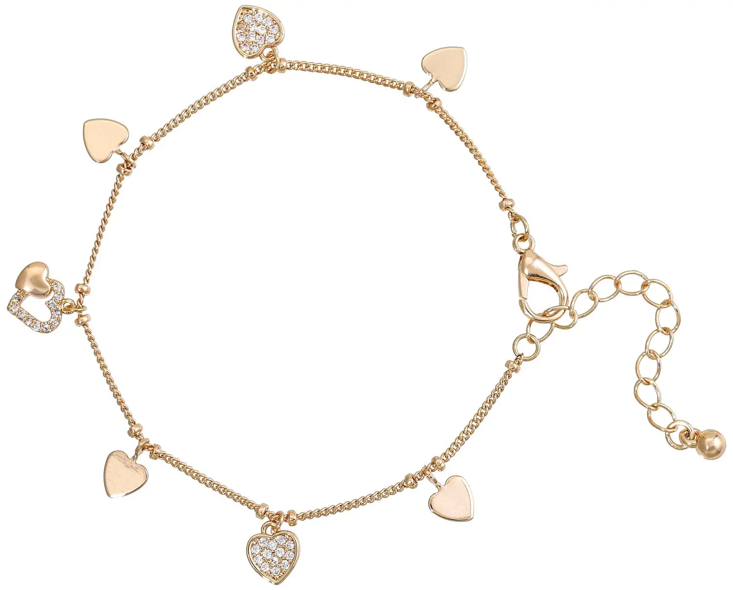 Bracelet - Heart Pendants