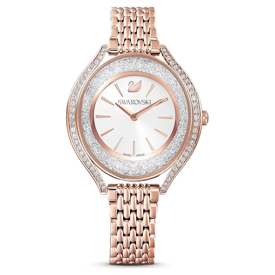 Montre Femme Crystalline Aura Acier Or Rose – Swarovski