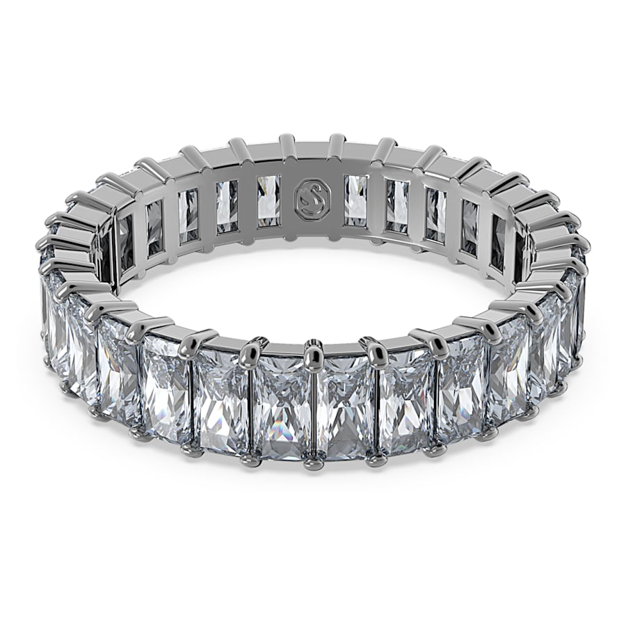 Bague Femme Matrix Baguette Gris Argenté – Swarovski