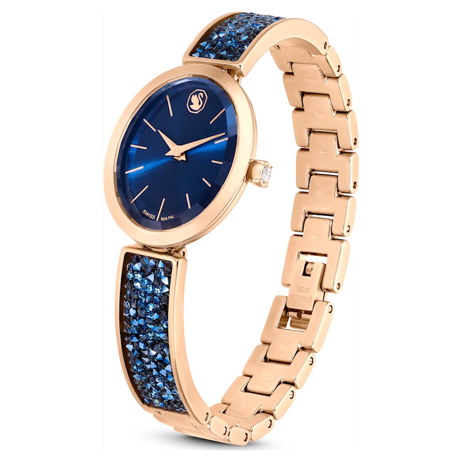 Montre Femme Crystal Rock Oval Acier Or Rose – Swarovski