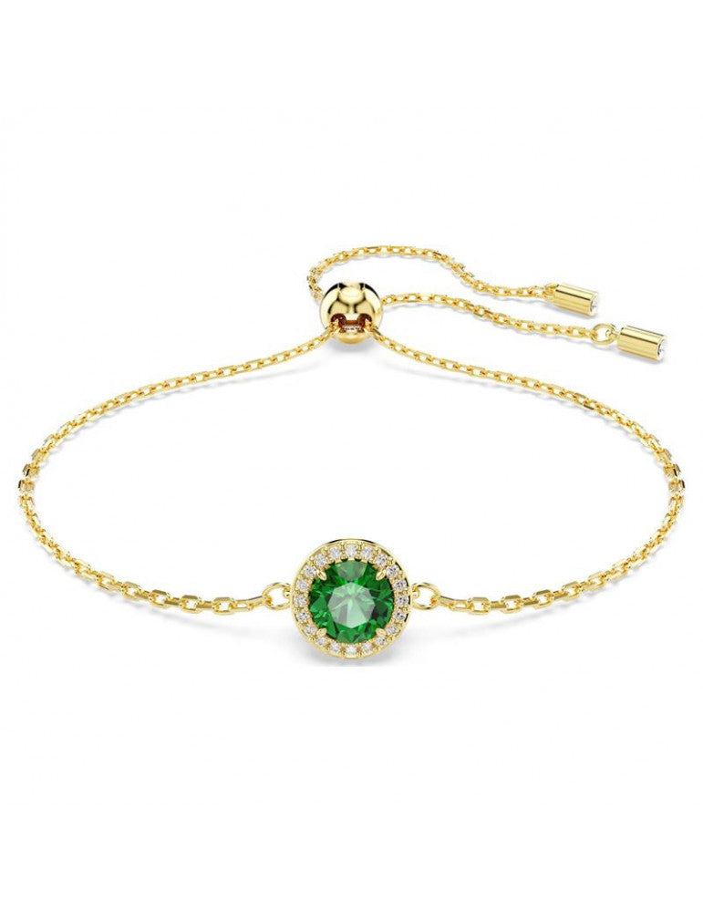 Una Angelic - Vert - Doré - Bracelet - Swarovski