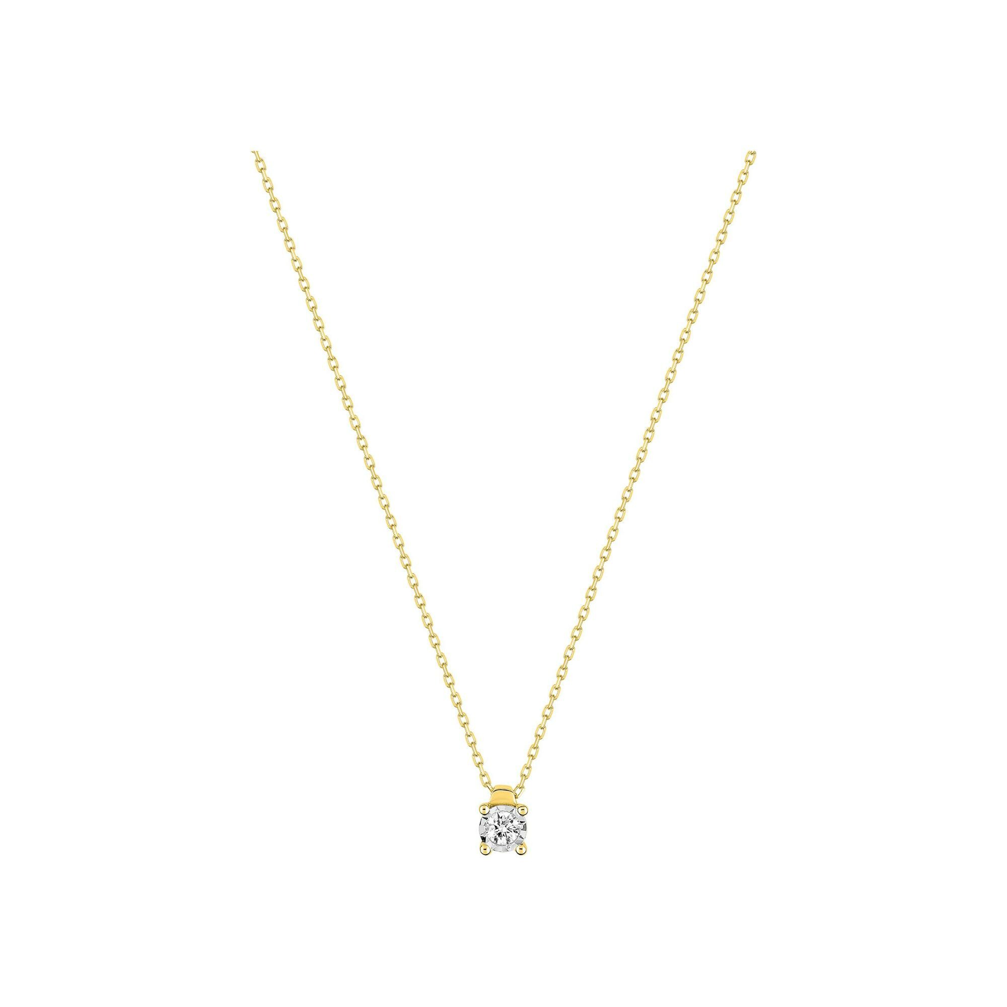 Achat Collier en or jaune et diamant 0.08ct
