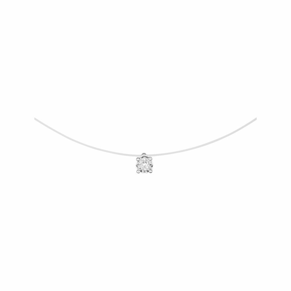 Achat Collier en or blanc et diamants de 0.029ct