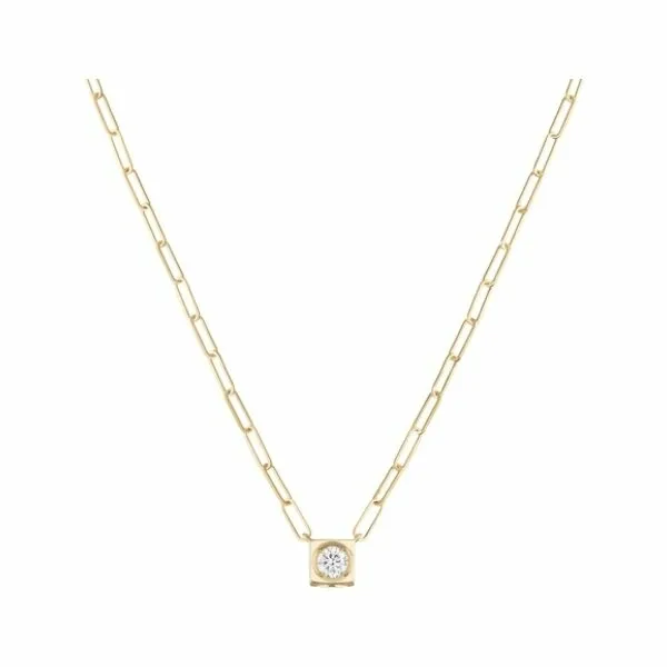 Achat Collier dinh van Le Cube Diamant grand modèle en or jaune et diamant