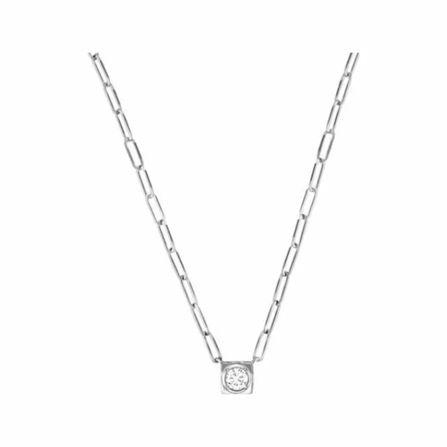 Achat Collier dinh van Le Cube Diamant en or blanc et diamant