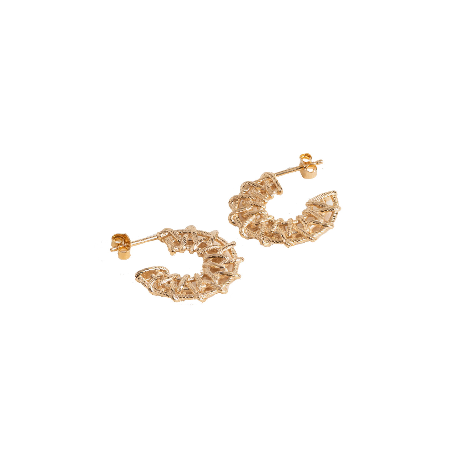 Achat Boucles d'oreilles créoles Ana & Cha Sarah en plaqué or