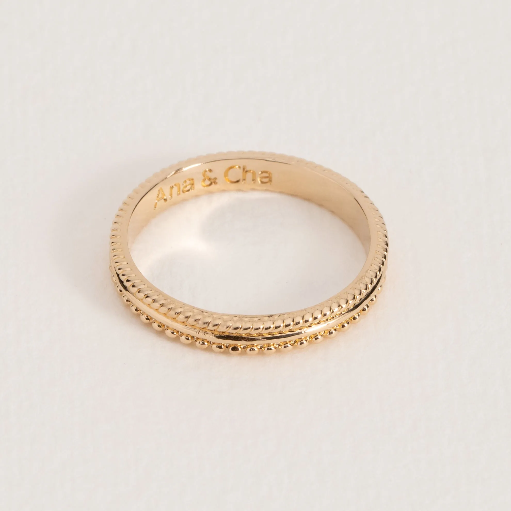 Zoé - Bague en Plaqué Or - Ana et Cha