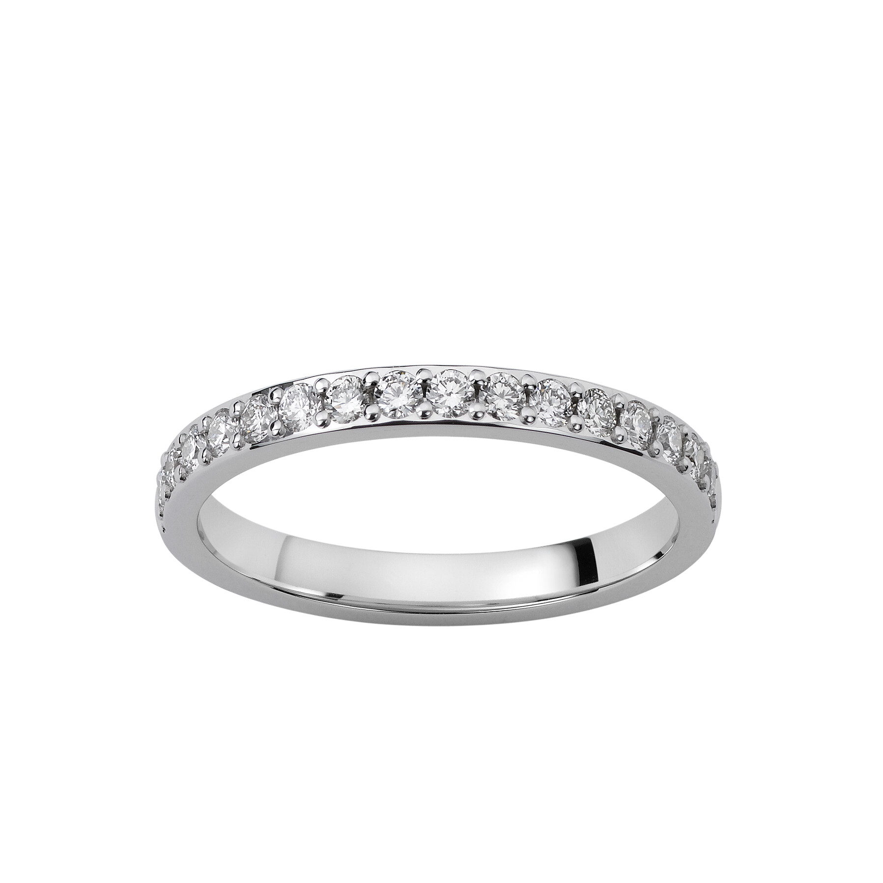 Achat Alliances Neva en or blanc et diamants 0.34ct