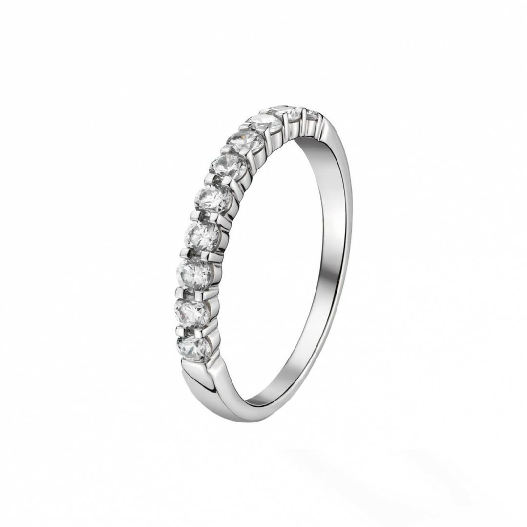 Achat Alliance en or blanc et diamants 0.50ct