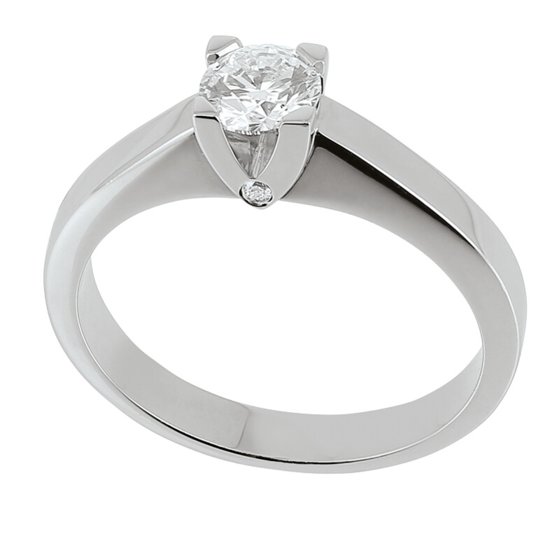 Achat Bague solitaire diamant 0,50ct en or blanc