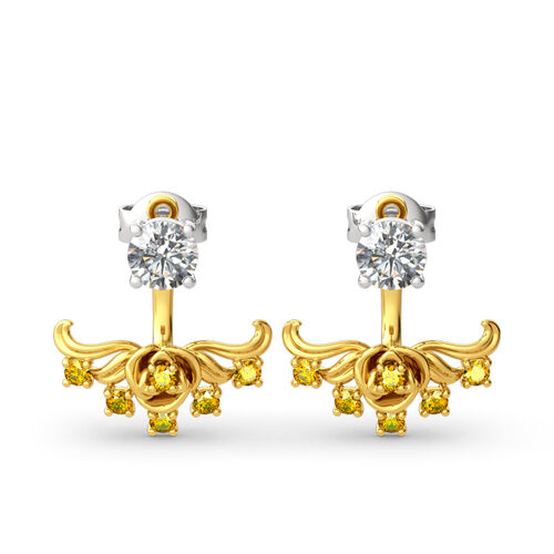 Jeulia Vestes d'Oreilles en Argent sterling à Fleurs Vintage