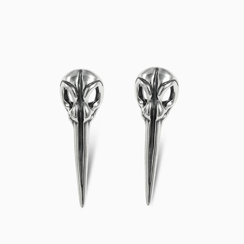 Jeulia "Oiseau cool" Boucles d'oreilles Crâne Argent Sterling