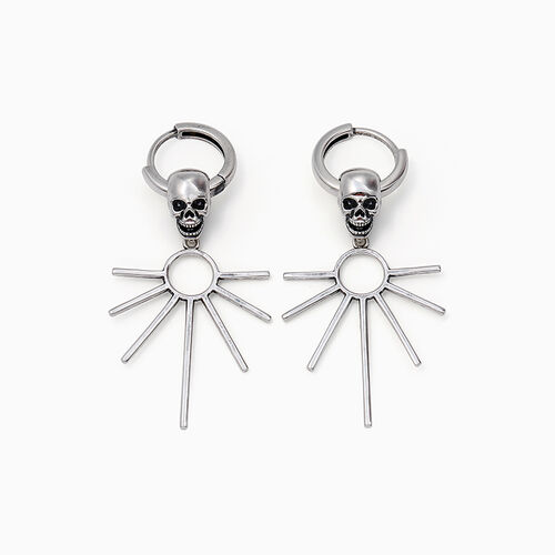 Jeulia "Phantom" Boucles d'oreilles Crâne Argent Sterling