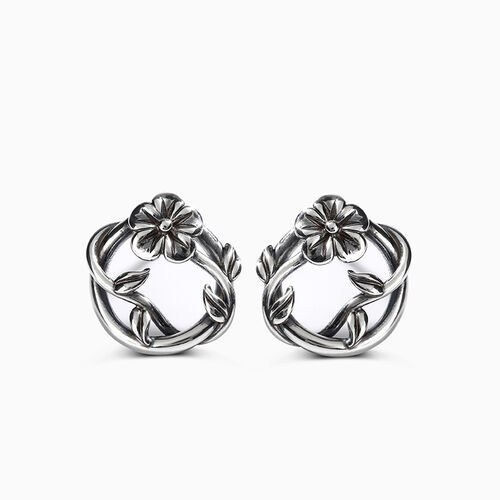 Jeulia "Fleur de cerisier" Boucles d'oreilles Fleuri Argent Sterling