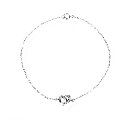 Bracelet Commémoratif en Argent Sterling avec Forme Logo Jeulia