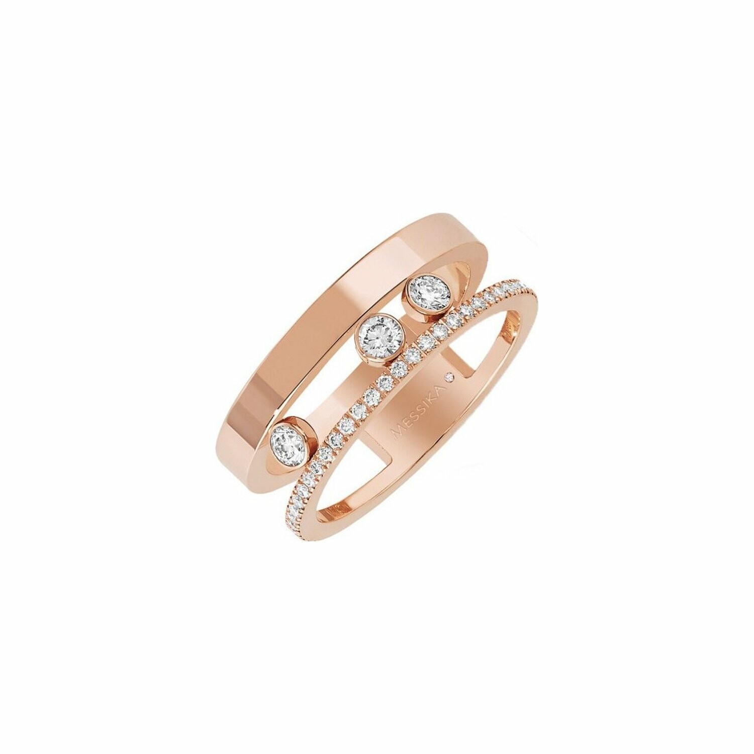 Achat Bague Messika Move Romane en or rose et diamants