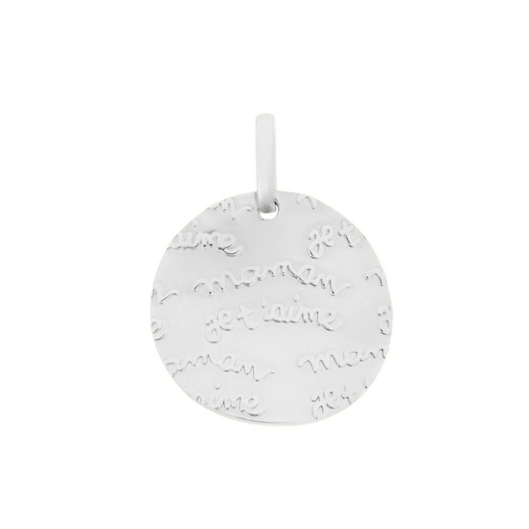 Pendentif Arthus Bertrand en argent "Maman je t'aime"