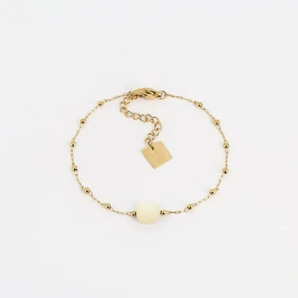 Bracelet chaîne chapelet ZAG Pablo Nacre