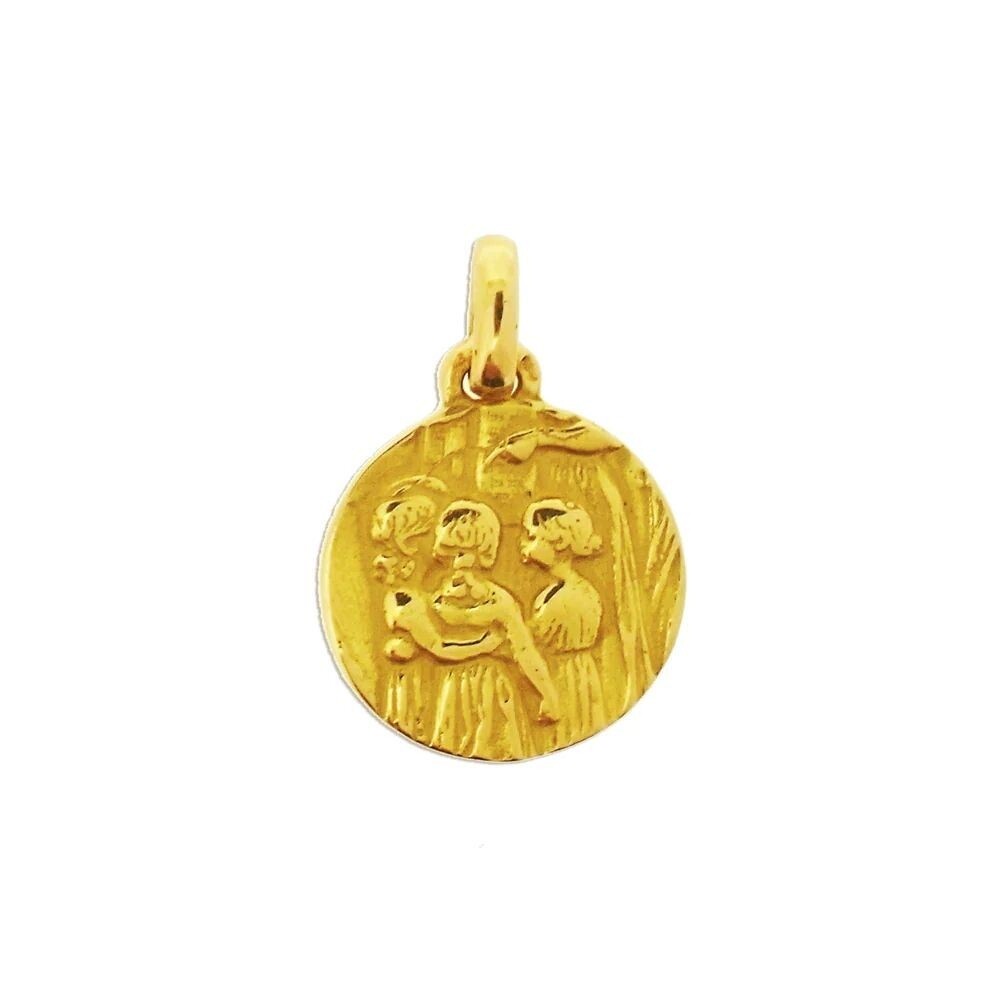 Médaille religieuse Tournaire Petites filles or jaune