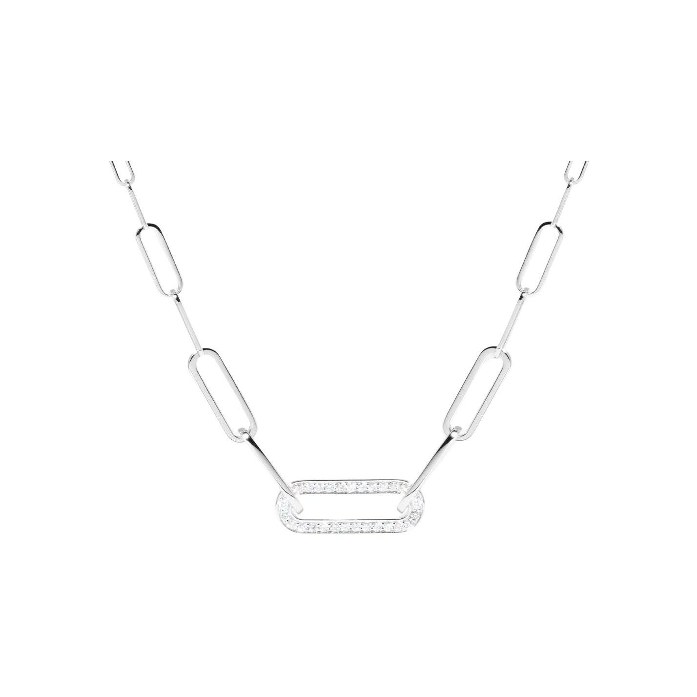 Achat Collier dinh van Maillon petit modèle en or blanc et diamants