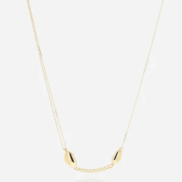 Collier Zag bijoux STERLING en acier doré et oxyde de zirconium