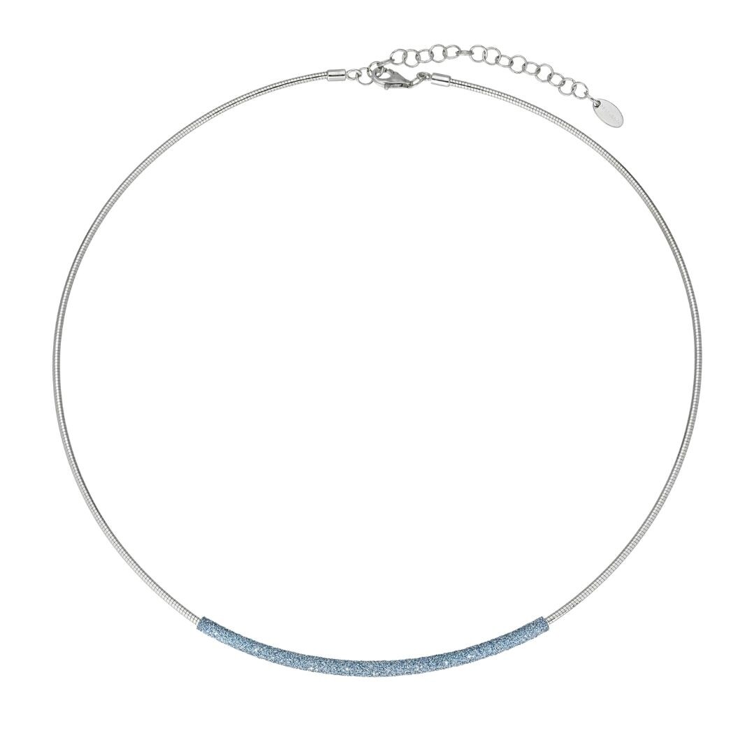 Collier Pesavento collection Polvere Di Sogni bleu caraïbe argent rhodié