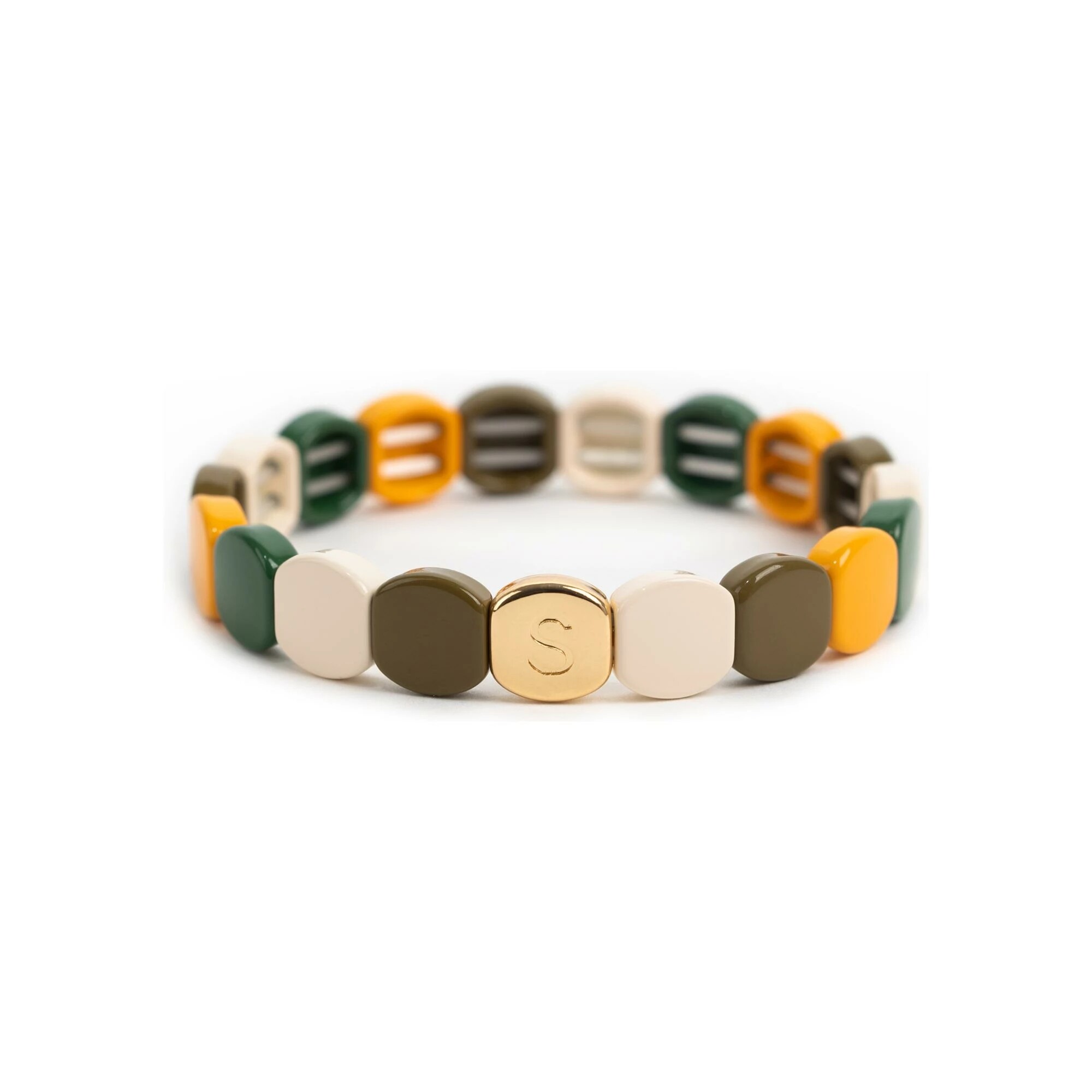 Bracelet Simone à Bordeaux Colorful en métal émaillé Country M