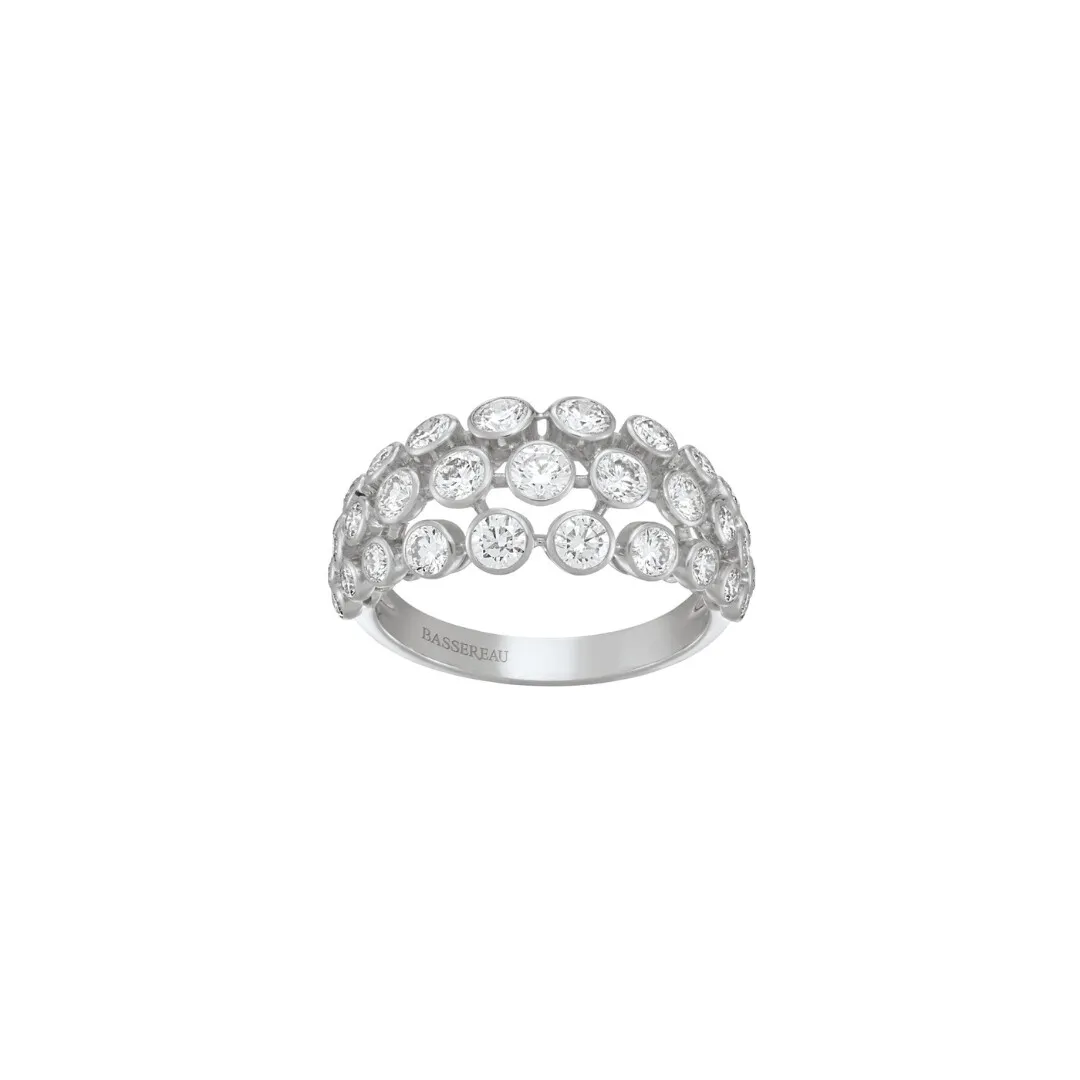 Bague Bulles en or blanc et Diamants