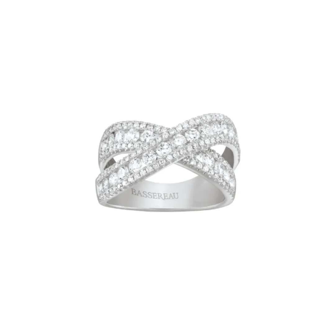 Bague 1897 en or blanc et diamants