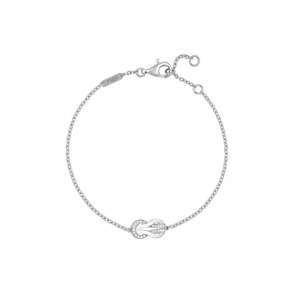 Chance Infinie Bracelet FRED Chance Infinie petit modèle en or blanc et diamants