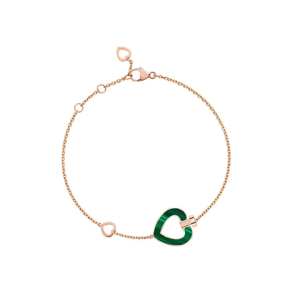 Pretty Woman Bracelet FRED Pretty Woman Petit Modèle en or rose, diamants, nacre et malachite
